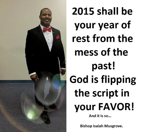 2015, YOUR YEAR OF REST!  12/2/14