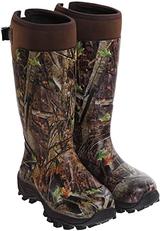Camo rubber boots for hunting gigging frog legs.