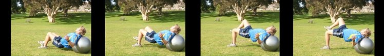 Swiss Ball Hip Raises Technique