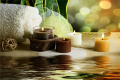 Massage therapy candles