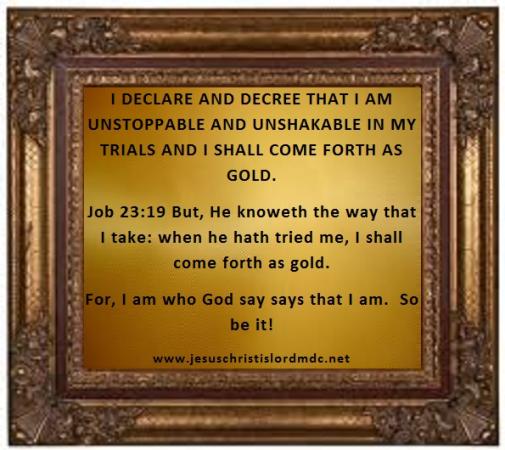 Come forth. Decree. Declared meaning. Declare meaning
