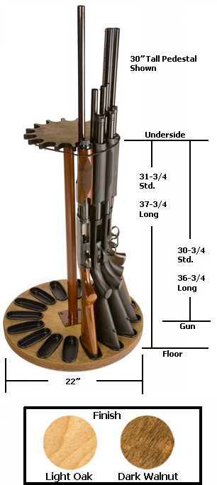16 Gun Capacity Rotary Gun Rack Retention Band