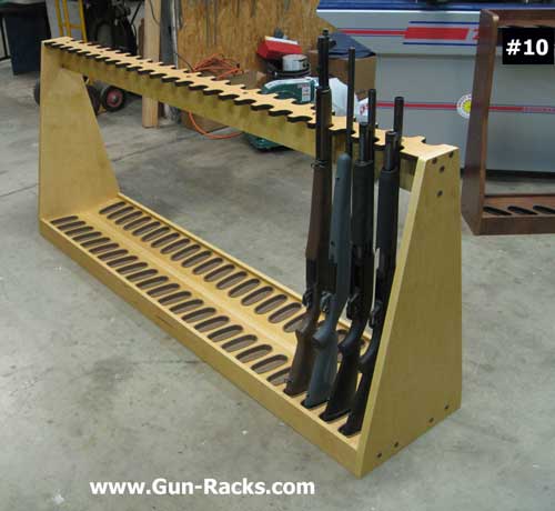 A Frame Style Gun Rack Stationary