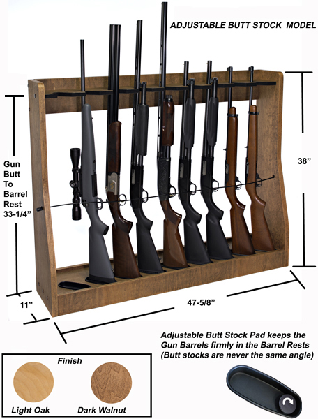 Vertical Gun Rack Adjustable