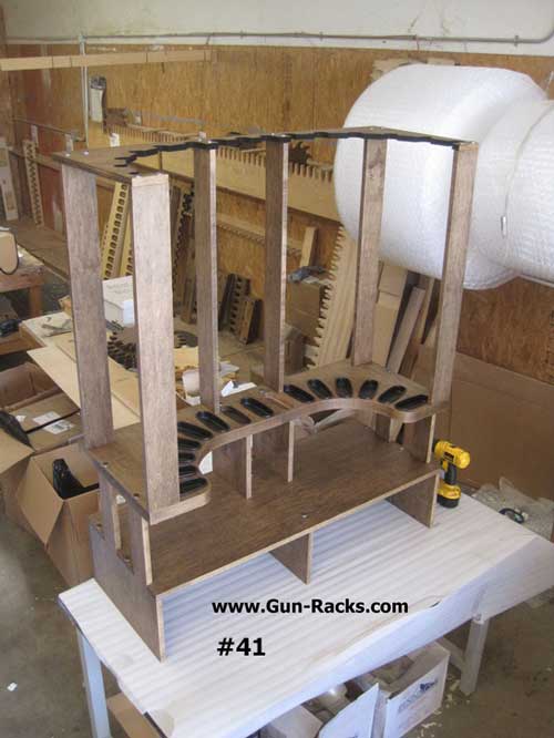 Gun Safe Gun Rack with Shelves