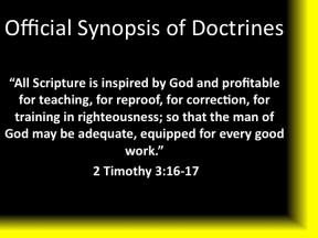 Click For A Listing of Doctrines We Believe