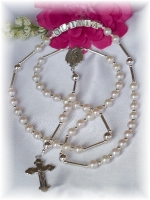Freshwater Pearl Personalized Name Rosary