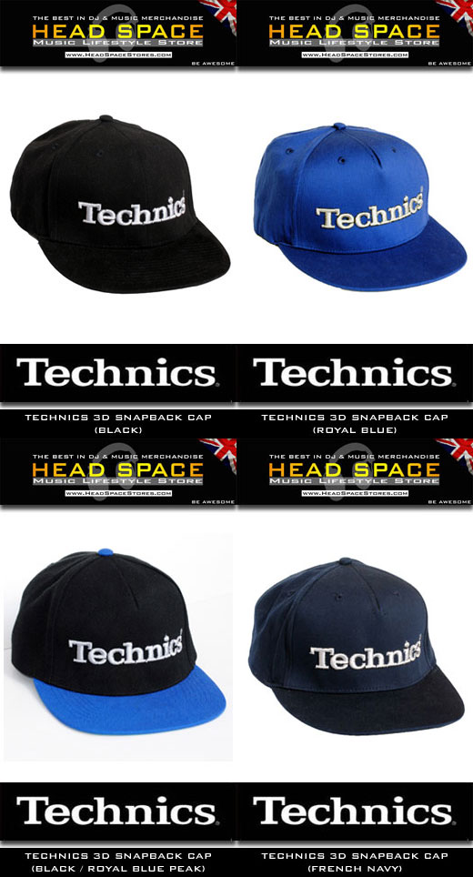 Technics 3D Snapback Caps