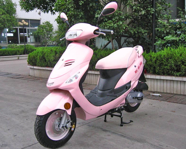 pink motor scooter adults