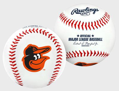 Baltimore Orioles Team Logo Baseball - bagged