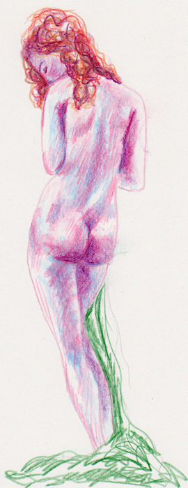 Sketch of Nude, by John Entrekin