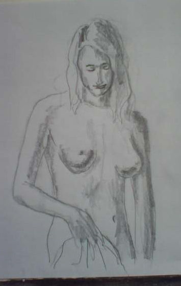Sketch of Nude by, John Entrekin