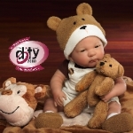 18" Collectible Newborn Doll - Baby Bear- 408