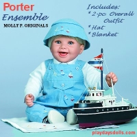 Molly P.'s 18-inch doll Porter Outfit