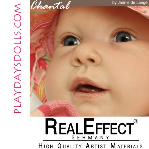 Chantal Doll Kit comes unpainted, but this is an examples of how doll could look after reborning.