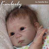 Kimberly Doll Kit comes unpainted, but this is an examples of how doll could look after reborning.