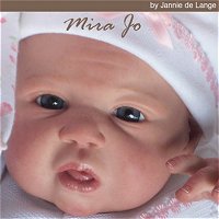 Mira-Jo Doll Kit comes unpainted, but this is an examples of how doll could look after reborning.
