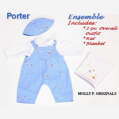 Molly P.'s 18-inch doll Porter Outfit