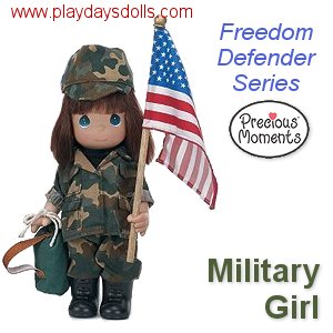 Military Girl Freedom Defender