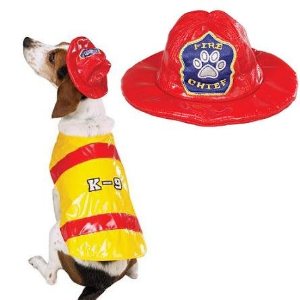 dog firefighter costume