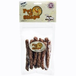 crunchy duck and rice stick dog treats