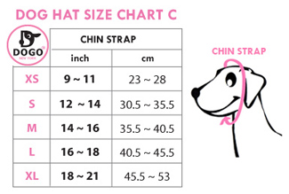 dogo pet hat size chart