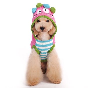 Funny pink Monster Dog Sweater 