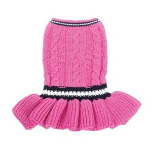 pink preppy school girl  dog dress