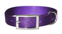 Leathers Brothers Purple Nylon Dog Collar