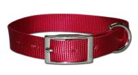 Leathers Brothers Red Nylon Dog Collar