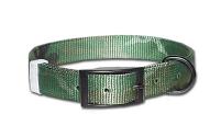 Leather Brothers Camouflage Nylon Dog Collar with D-Ring in the front or Ring in the center.