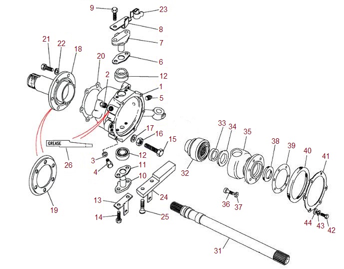 Land Rover Parts - FRONT SHAFTS - NON A.B.S. to JA032850