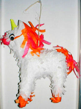 Polly Wanna Pinata Unicorn bird toy