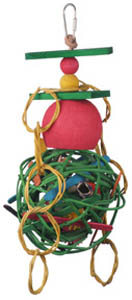 Super Bird Creations Christmas Hanging Mega Munchball bird toy