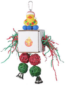 Super Bird Creations Christmas Duck Surprise bird toy