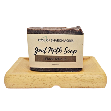 Black Walnut Goat Milk soap with Cedarwood