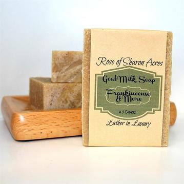Frankincense Goat Milk Soap - Rose of Sharon Acres