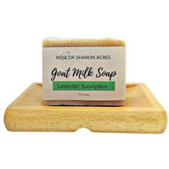 Lavender Eucalyptus Goat Milk Soap - Rose of Sharon Acres