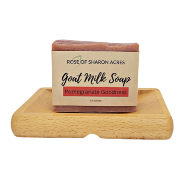 Pomegranate Goat Milk Soap - Rose of Sharon Acres