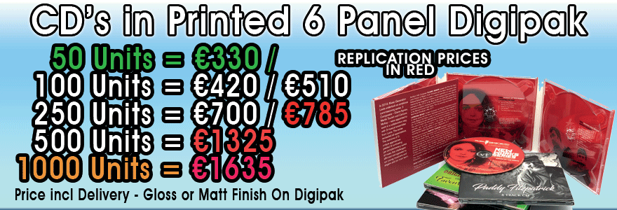 CD 6 Panel Digipak Packages Click Here