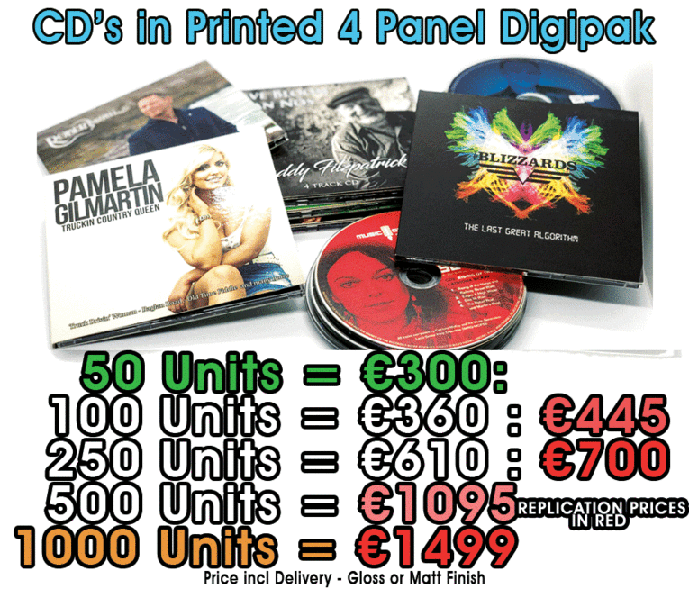CD in 4 Panel Digipak Prices