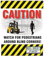 forklift pedestrian safety poster