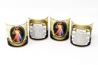 Votive Candle's Divine Mercy.