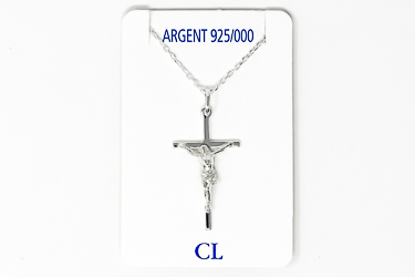 Sterling Silver Crucifix Necklace.