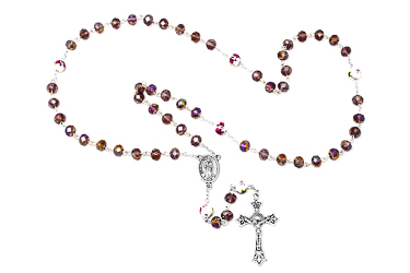 Amethyst Rosary Beads.