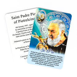 Prayer Card Saint Pio