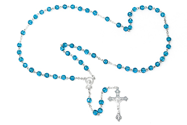 Birthstone Rosary Beads - March