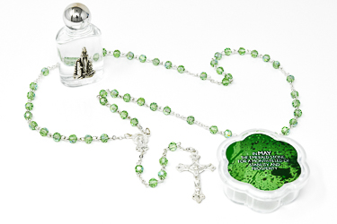 May Rosary with Lourdes Water.