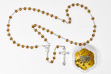 Birthstone Rosary Beads for November.