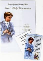 Communion Card for a Boy.